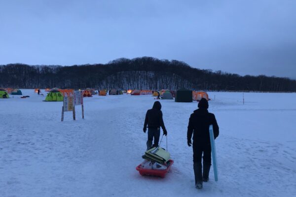 いざ！ワカサギ釣りへ